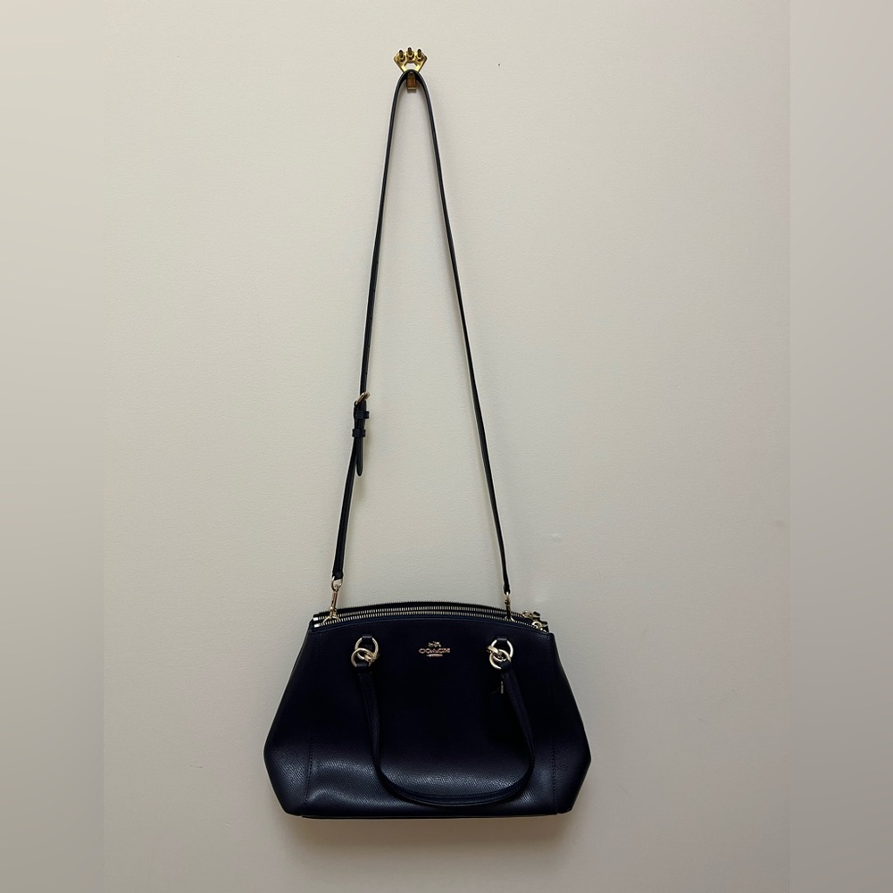 Coach navy shoulder bag